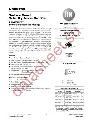 MBRM120LT3G datasheet  